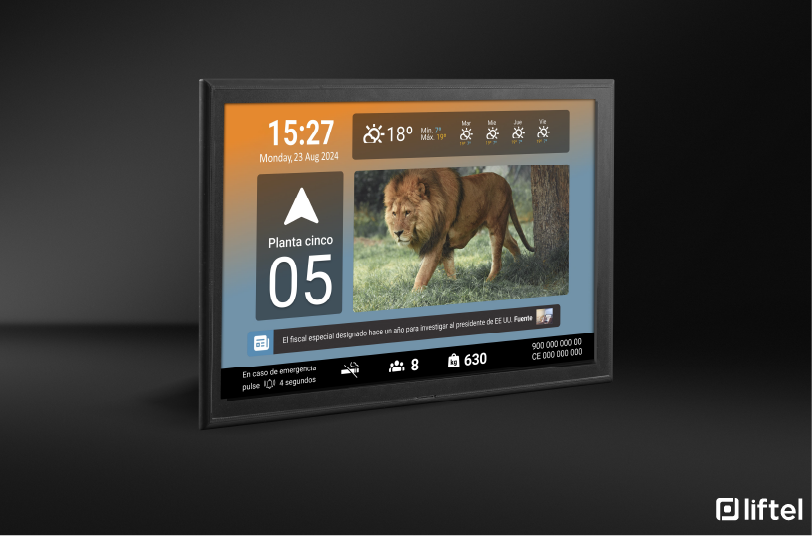 Display ascensores de Liftel